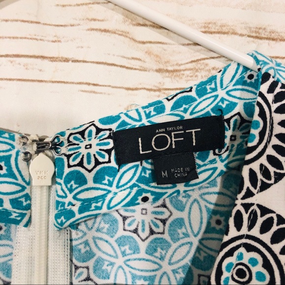 ANN TAYLOR LOFT Bell Sleeve Print Romper - Picture 4 of 8